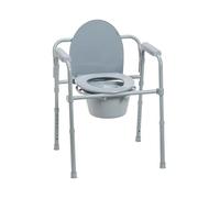 Drive Medical Steel Folding Bedside Commode