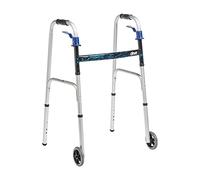 Drive Medical Trigger Release Folding Walker, Brushed Steel