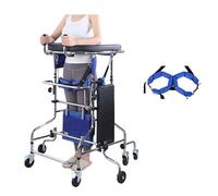Drive Rollator Walker with Seat,Standing Walkers for Seniors,with Guardrail on The Back,8 Wheels,Anti-Rollover,Suitable for Stroke Hemiplegia Patients,Elderly People(Men's)