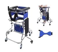 Drive Rollator Walker with Seat,Standing Walkers for Seniors,with Guardrail on The Back,8 Wheels,Anti-Rollover,Suitable for Stroke Hemiplegia Patients,Elderly People(Women's)