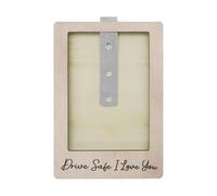 Drive Safe Daddy Visor Clip, Car Visor Photo Clip, Compact Automotive Interior Decoration, Wood, Compact Design, Multi-Purpose Use for Husband Parents Partners Boyfriend Friends