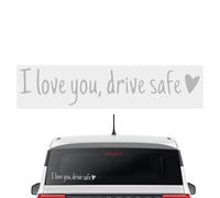 Drive Safe Decal, Car Mirror Letter Sticker, Waterproof Vinyl Emblem, Affectionate Message for Loved, Unique Decorative Label for Car Truck Windshield, Simple Way to Your Vehicle