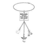 Drive Safe Gifts for Him Car Hanging Ornament Car Mirror Hanging Accessories for Husband Fiance Boyfriend Dad Son Christmas Birthday Gifts Fathers Day Valentines Day Gifts for Men