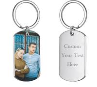Drive Safe Keyring Personalised New Driver Gifts,Drive Safe Custom Photo Gifts for Women Men Guardian Angel Car Keychain