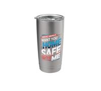 Drive Safely Want You Home Safe with Me Caution Driving |- Stainless Steel Insulated Tumbler
