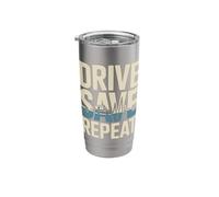 Drive Save Repeat Ambulance EMT Paramedic Stainless Steel Insulated Tumbler