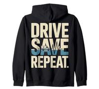 Drive Save Repeat Ambulance EMT Paramedic Zip Hoodie