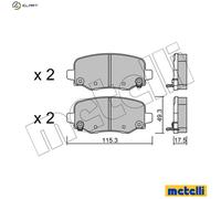 Driveshaft 17-0416 METELLI for CITROËN PEUGEOT