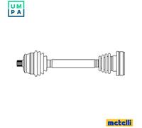 DRIVE SHAFT 17-1064 FOR VW BORA/JETTA GOLF VENTO RABBIT AUDI A3/Sportback/S3