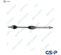 Driveshaft 203833 GSP for RENAULT MEGANE IV Hatchback MEGANE IV Grandtour