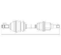 Drive Shaft Citroen C5 2.0 HDi 3.0 V6 01-04 Right NPW-CT-018