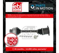 Drive Shaft fits AUDI A4 B9 2.0 Front 15 to 19 CYRB Driveshaft 8W0407271B Febi