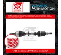 Drive Shaft fits RENAULT THALIA Mk1 1.5D Front Left 2001 on Driveshaft Febi New