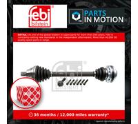 Drive Shaft fits VW GOLF 2.0 Front Right 2013 on Driveshaft 5Q0407272BL Febi New