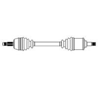 Drive Shaft for FIAT BRAVA METELLI 17-0220