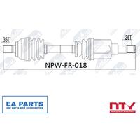 Drive Shaft for FORD C-MAX FOCUS NTY NPW-FR-018 fits Front Axle Left, Front Axle