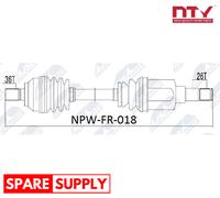 DRIVE SHAFT FOR FORD C-MAX FOCUS NTY NPW-FR-018 FITS FRONT AXLE LEFT, FRONT AXLE