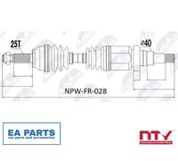 Drive Shaft for FORD FIESTA NTY NPW-FR-028 fits Front Axle Right