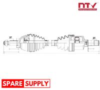 DRIVE SHAFT FOR FORD NTY NPW-FR-055 FITS FRONT AXLE LEFT, FRONT AXLE