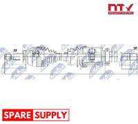 DRIVE SHAFT FOR FORD TRANSIT CONNECT NTY NPW-FR-054 FITS FRONT AXLE