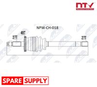 DRIVE SHAFT FOR JEEP NTY NPW-CH-018 FITS FRONT AXLE LEFT