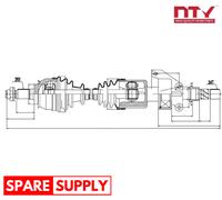 DRIVE SHAFT FOR MINI R55 R50 R56 R52 NTY NPW-BM-021 FITS FRONT AXLE