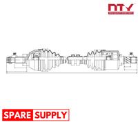 NTY Drive Shaft NPW-NS-042 For Nissan Renault Front Axle Left 616 mm