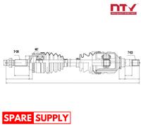 Driveshaft Front Axle Right NPW-TY-056 NTY for TOYOTA COROLLA COROLLA Estate