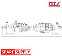 DRIVE SHAFT FOR TOYOTA ALTIS IX COROLLA NTY NPW-TY-056 FITS FRONT AXLE RIGHT NEW
