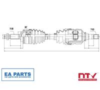 Drive Shaft for TOYOTA NTY NPW-TY-056 fits Front Axle Right NEW
