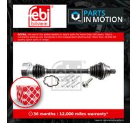 Drive Shaft Front Left 182590 Febi Driveshaft 5Q0407271CB 5Q0407761FX Quality