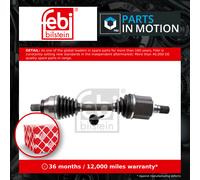 Drive Shaft Front Left 183381 Febi Driveshaft LR002621 LR062666 Quality New
