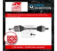 Drive Shaft Front Left 196463 Febi Driveshaft 36000520 8252035 8601859 8602591