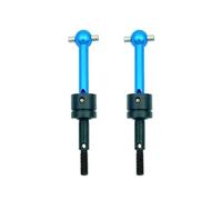 Drive Shaft Joint Kit 1/10 For Tamiya TT-01 TT01 TT-02 TT02 TA04 53792 RC Car Upgrade Parts CVD Metal Universal Drive Shaft(Blue 2pcs)