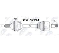 DRIVESHAFT For FORD TRANSIT 2.0DI 63KW 00- /LEFT/