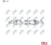 DRIVESHAFT For FIAT PANDA 1.1,1.2 03- /RIGHT/