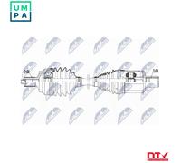 Driveshaft Front Axle Left Automatic Transmission NPW-ME-102 NTY