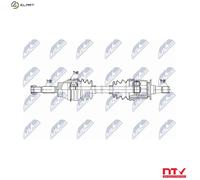 DRIVE SHAFT NPW-MS-096 FOR MITSUBISHI 4G63 Turbo 2.0L 4cyl OUTLANDER I