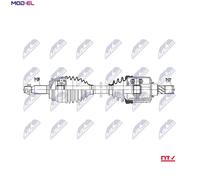 NTY DRIVESHAFT LEFT FRONT FOR MITSUBISHI OUTLANDER II 2.0 4WD 06-12