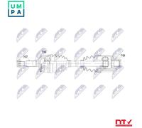 DRIVE SHAFT NPW-MS-127 FOR MITSUBISHI 4G63 Turbo 2.0L 4cyl LANCER VII