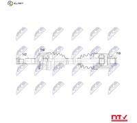 DRIVE SHAFT NPW-MS-127 FOR MITSUBISHI 4G63 Turbo 2.0L 4cyl LANCER VII