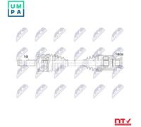 NTY NPW-MS-131 Drive shaft