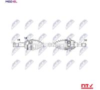 DRIVE SHAFT NPW-MZ-126 FOR MAZDA PYY1 2.5L PE-VPS/PEY7/PEY6 2.0L SHY4 2.2L 4cyl