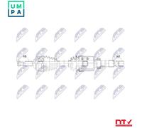 DRIVE SHAFT NPW-NS-227 FOR RENAULT NISSAN H5H490/470 1.3L K9K873/872 1.5L 4cyl