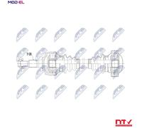 DRIVE SHAFT NPW-PS-019 FOR PORSCHE DNYA/DPGB/MDD.PB 2.0L 4cyl 718 BOXSTER
