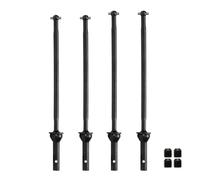 Drive Shaft Propshaft Front/Rear Axle CVD Driveshaft AR310458 AR310590 AR310591 For RC 1/7 1/8 For ARRMA 6S For Kraton For Notorious Hard Steel(Front Rear Black)