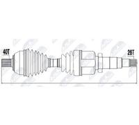Drive Shaft Right Ford Mondeo IV, Galaxy, S-Max 1.8TDCI/2.0TDCI 07-13 New