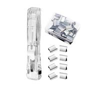 Drive Stapler | 40 Sheet Snap File Holder - with 50 Stainless Steel Staples, Reusable Compact Stapler - for Office, School, Teachers, Classroom, Home, Crafts,