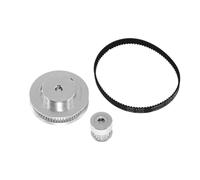 Drive Transfer Belt 2GT Timing Pulley Set 2:1 Reduction Ratio Transmission Component 32T 16Teeth Belt Width 6mm Bore 3~10mm GT2 Pulley Belt Kit Ribbed Belt(280mm,16T Bore 3mm)