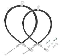 Drive-up 2PCS Club Car Precedent 2004+ Brake Cable Stainless Steel Core Driver and Passenger Side and 2018-up Tempo G and E Golf Cart